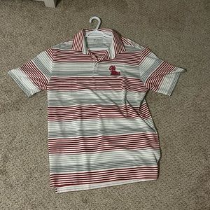 Columbia short sleeve three button Men’s Ole Miss logo